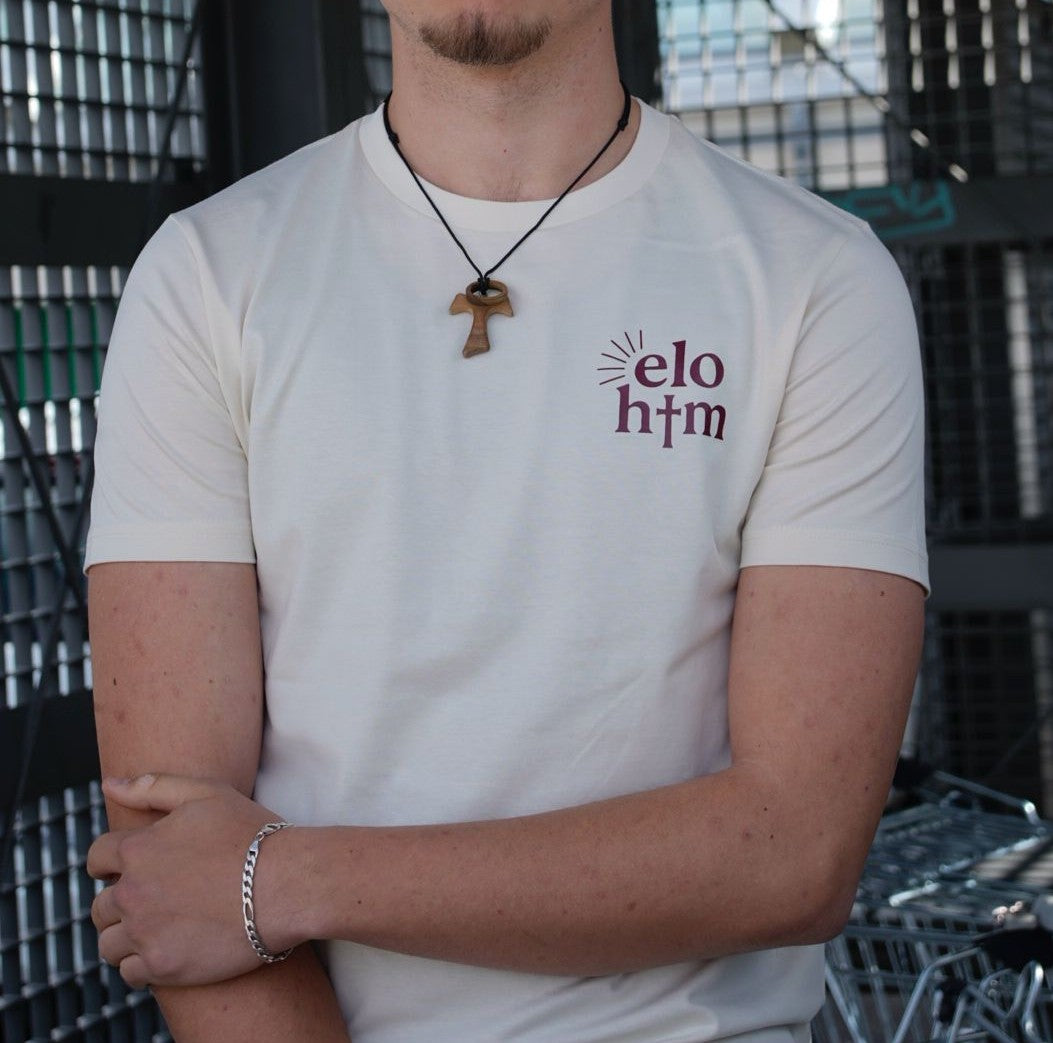 Elohim T-Shirt | beige & white
